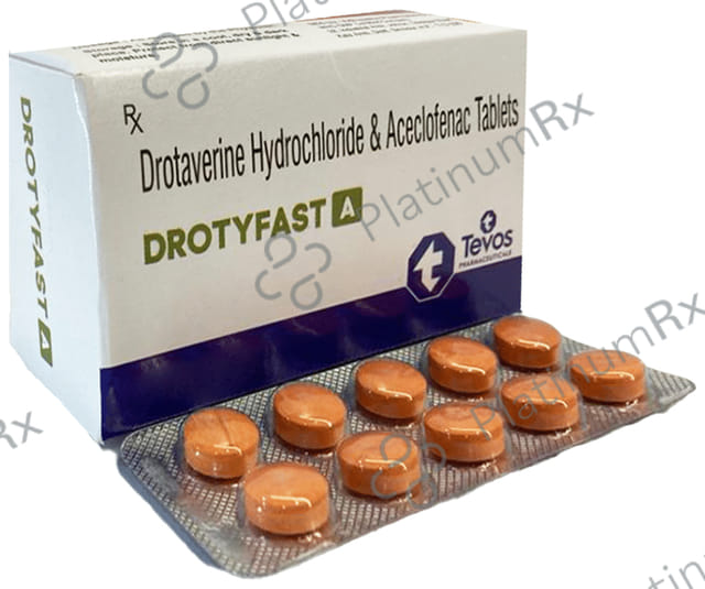 Drotyfast A 100/80mg Tablet 10s