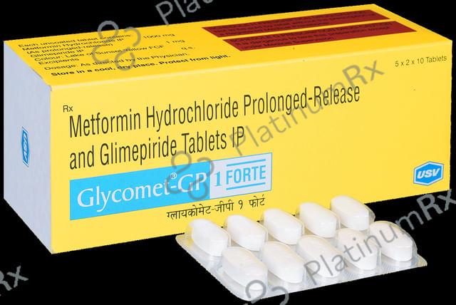 Glycomet GP 1 Forte 1/1000mg Tablet PR 10s