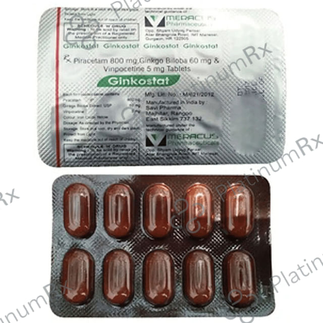 Ginkostat 60mg/800mg/5mg Tablet