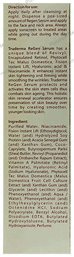 Regaliz Truderma Regen Night Repair Serum 50ml