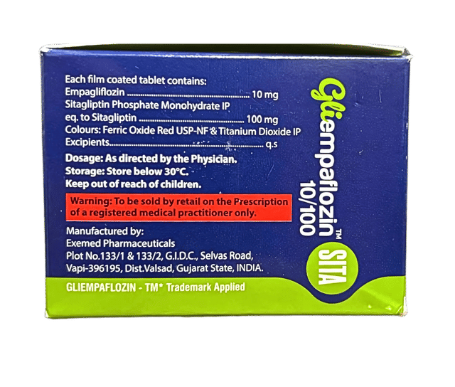 Gliempaflozin Sita 10/100mg Tablet 10s