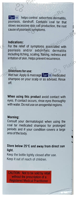 Tar 18 Medicated Shampoo 100ml