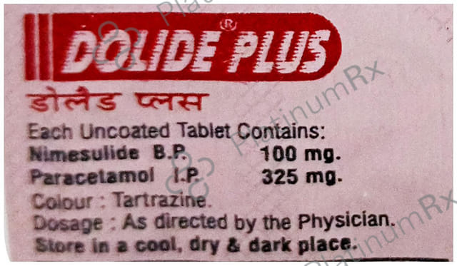 Dolide Plus 100/325mg Tablet 10s