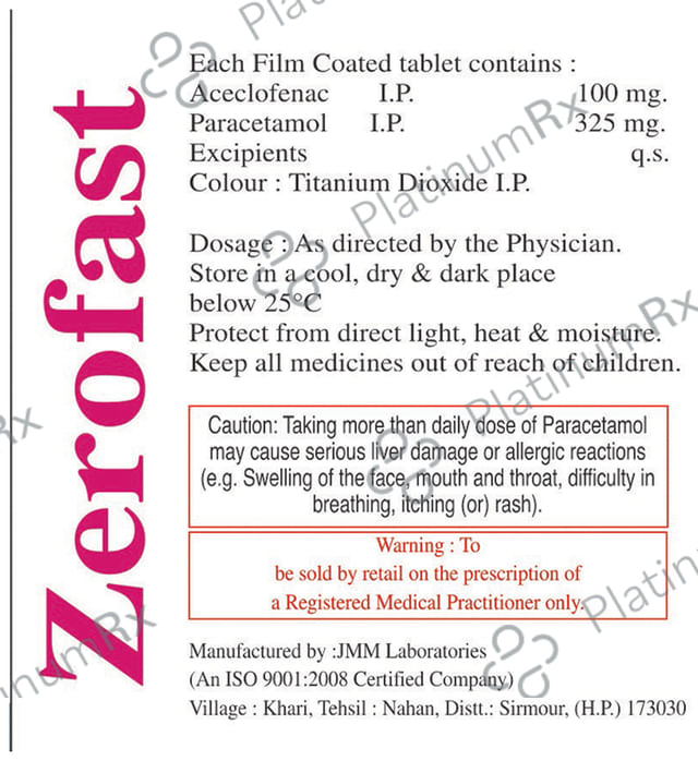 Zerofast Tablet