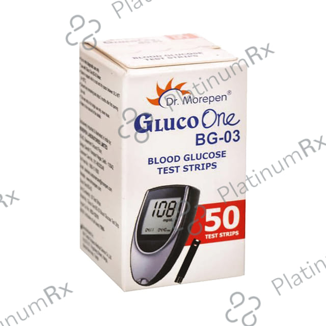 Dr Morepen Gluco One BG 03 Blood Glucose Test Strip 50s