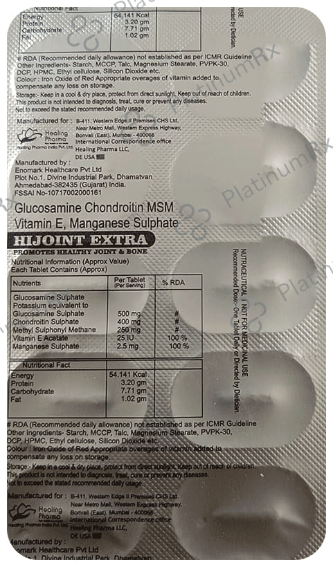 Healing Pharma Hijoint Extra Tablet