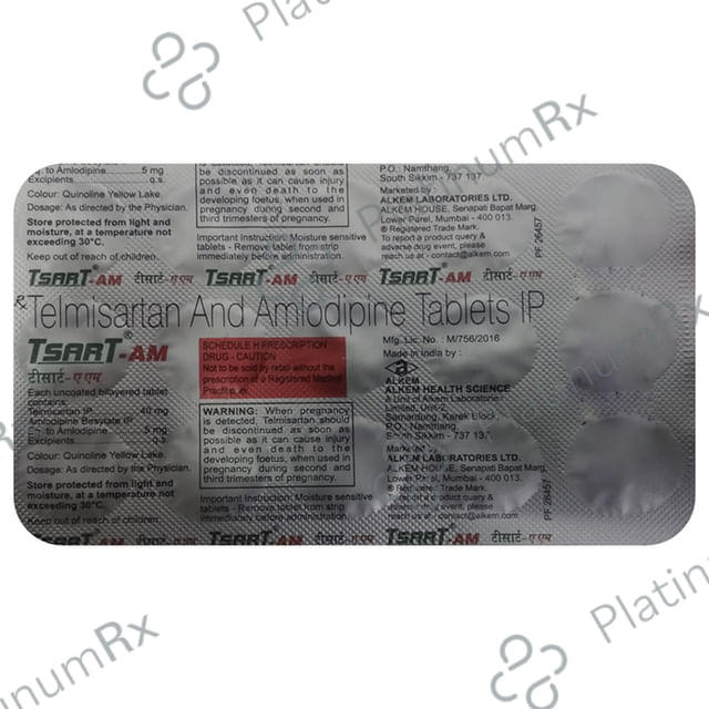 Tsart AM 5/40mg Tablet 15s