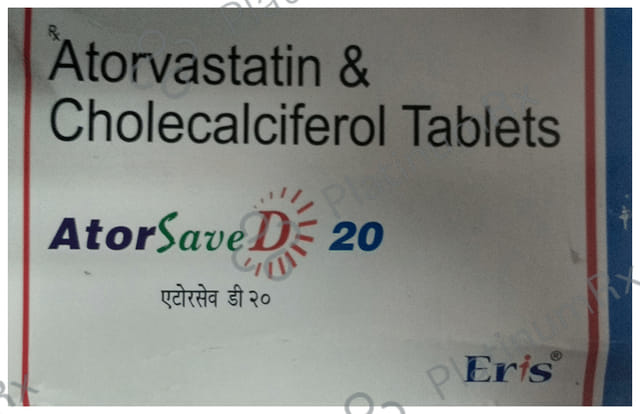 Atorsave D 20 20mg/1000IU Tablet 15s
