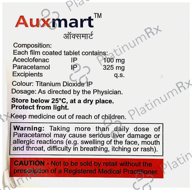 Auxmart 100/325mg Tablet 10s
