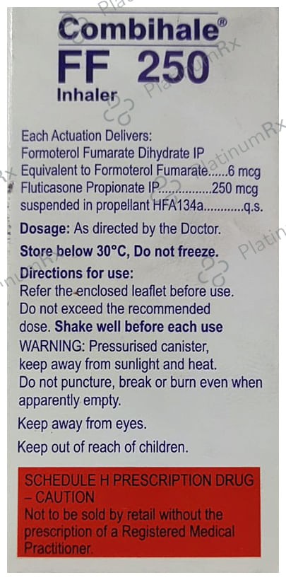 Combihale FF CFC Free 6/250mcg Inhaler 120MDI