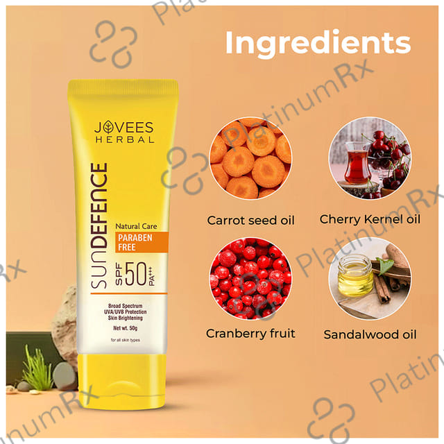 Jovees Sun Defence SPF 50 PA+++ Cream 50gm