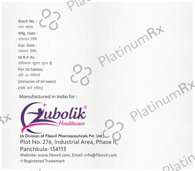 Zubcoxia P 60/325mg Tablet 10s