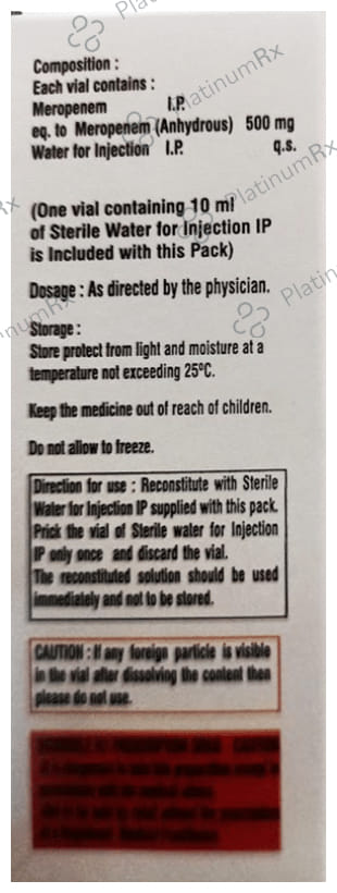 Merogreat 500 Injection