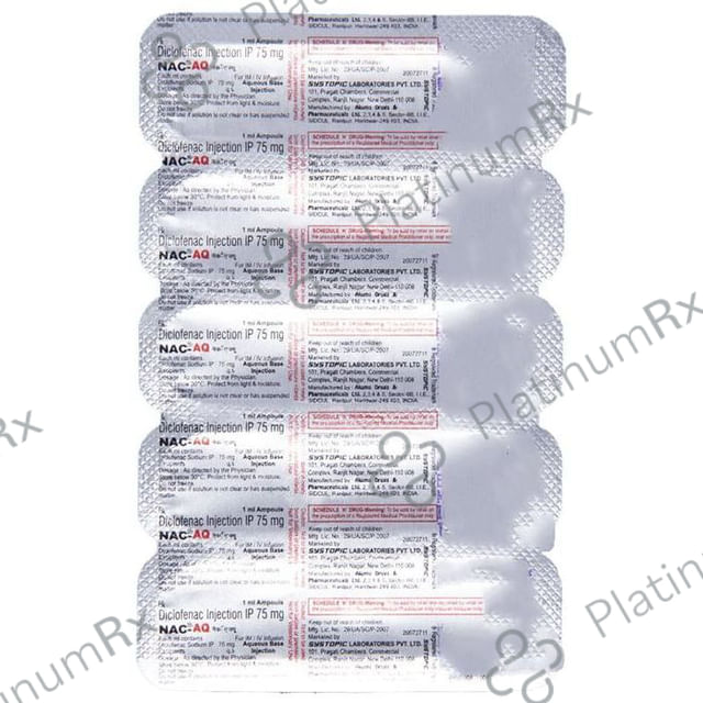 NAC AQ 75mg Injection 1ml