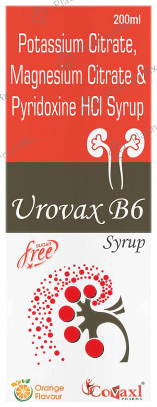 Urovax B6 Syrup Orange Sugar Free