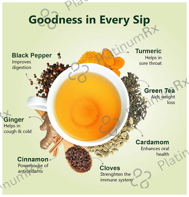Leeford Herbal Infusion Detox Desi Kahwa Tea Bag Tea Bag
