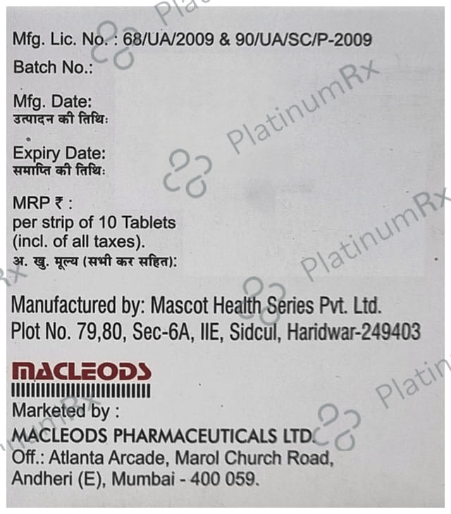 Dapamac Trio 10/500/100mg Tablet ER 10s