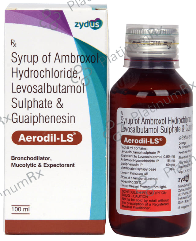 Aerodil LS 15/50/1mg Expectorant 100ml