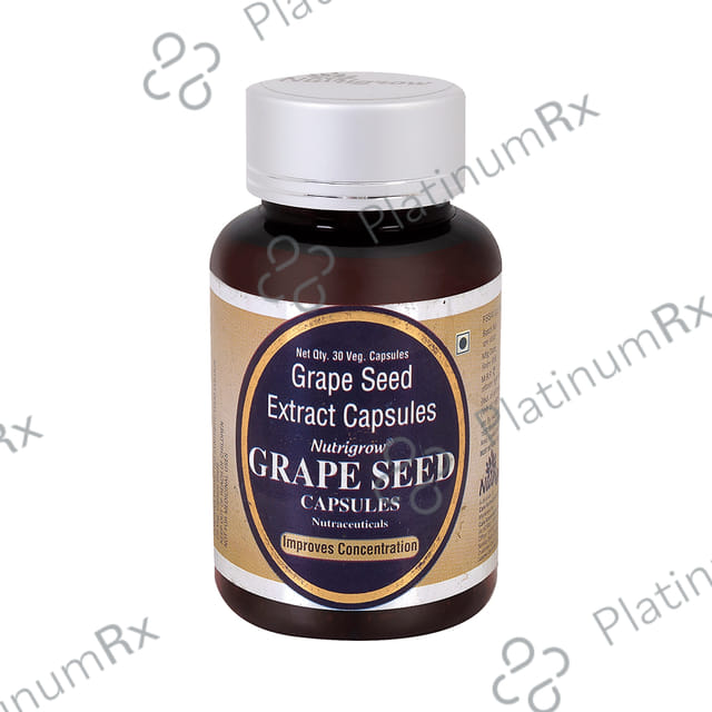 Nutrigrow Grape Seed Extract Veg Capsule 30 vegicaps