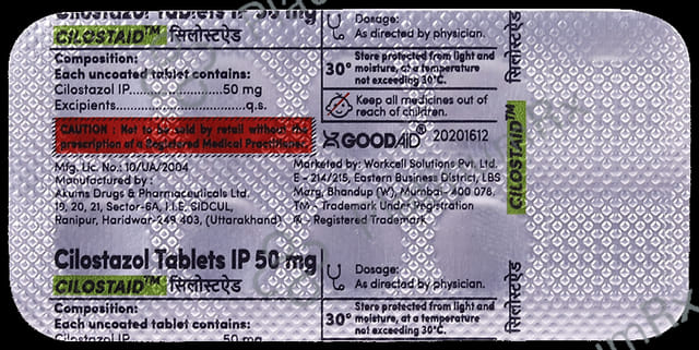 Cilostaid 50mg Tablet 10s