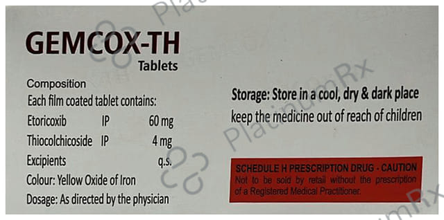 Gemcox TH 60/4mg Tablet 10s