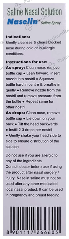 Naselin Saline Spray 20ml