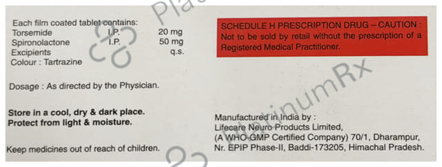 Torway Plus 50mg/20mg Tablet
