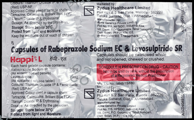 Happi L 75/20mg Capsule SR 10s