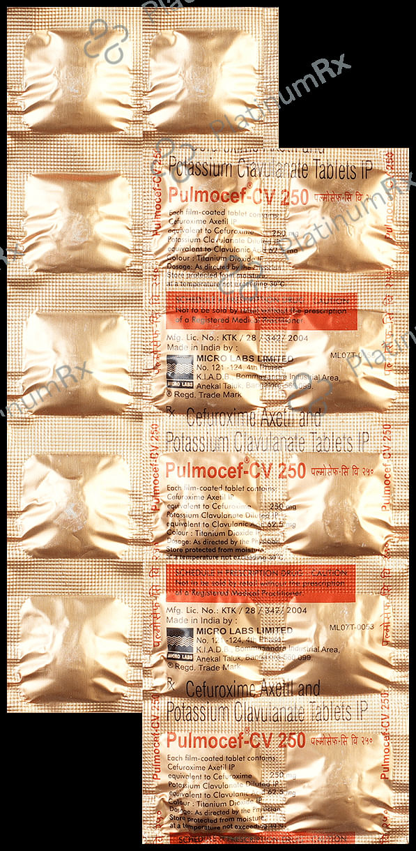 Pulmocef CV 250/62.50mg Tablet 10s