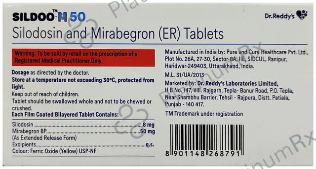 Sildoo M 50/8mg Tablet ER 10s