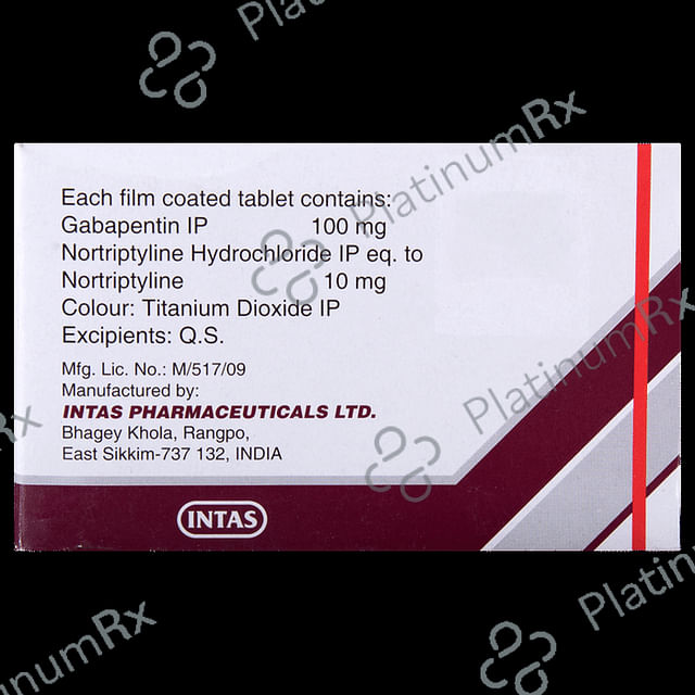 Gabapin NT 100/10mg Tablet 15s