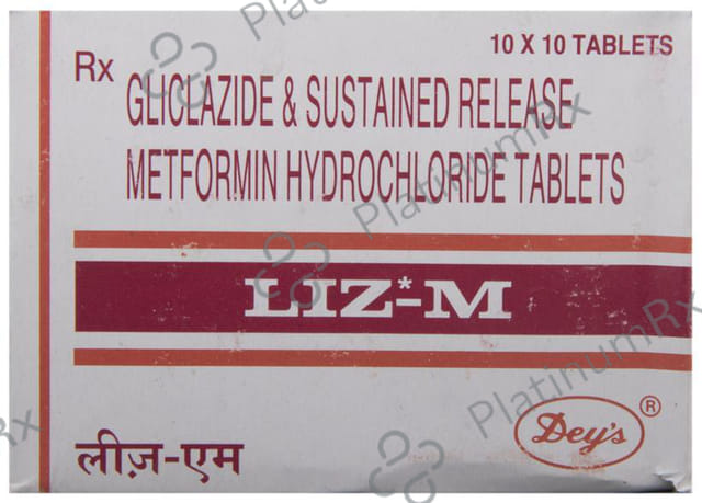 Liz M 80/500mg Tablet SR 10s