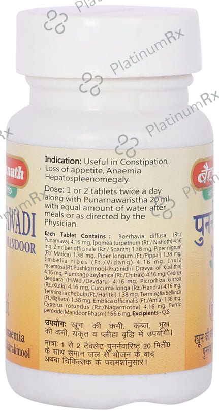 Baidyanath (Jhansi) Punarnawadi Mandoor Tablet