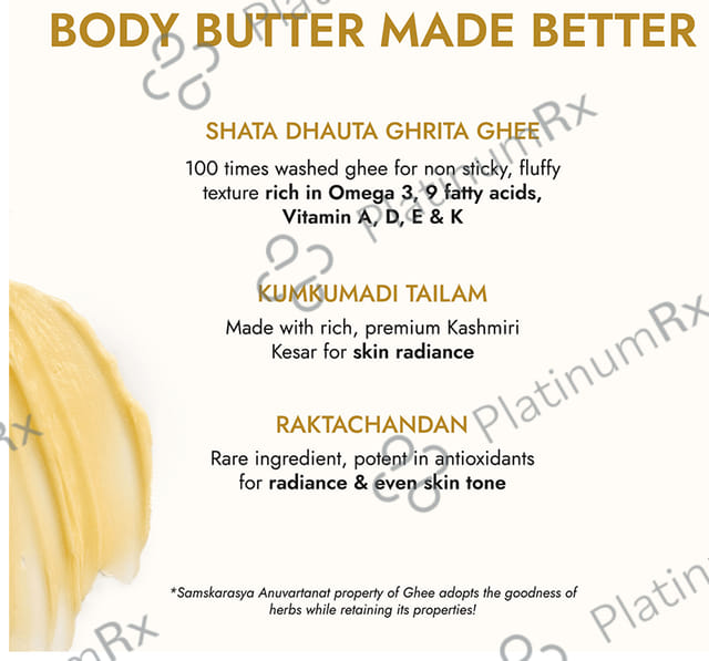 Kapiva Skin Rituals Ghee Kumkumadi Body Butter (100gm Each)