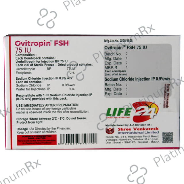 Ovitropin FSH 75IU Injection