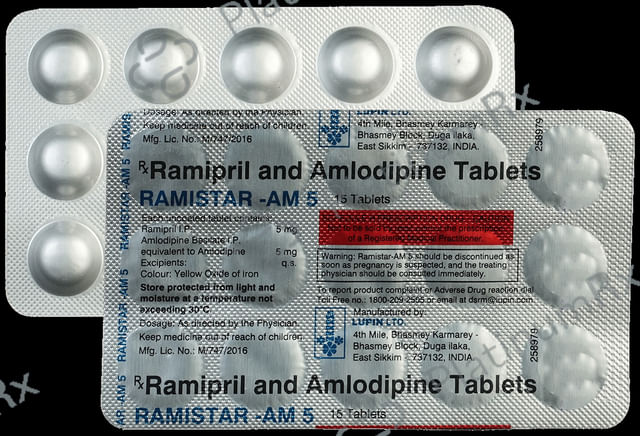Ramistar AM 5/5mg Tablet 15s