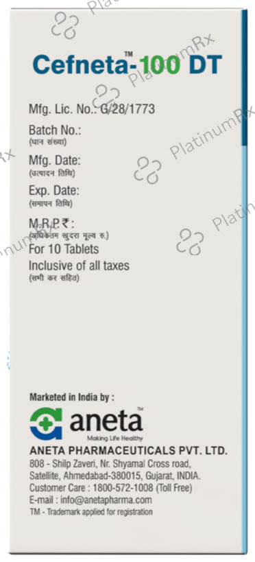 Cefneta 100 DT Tablet 10s