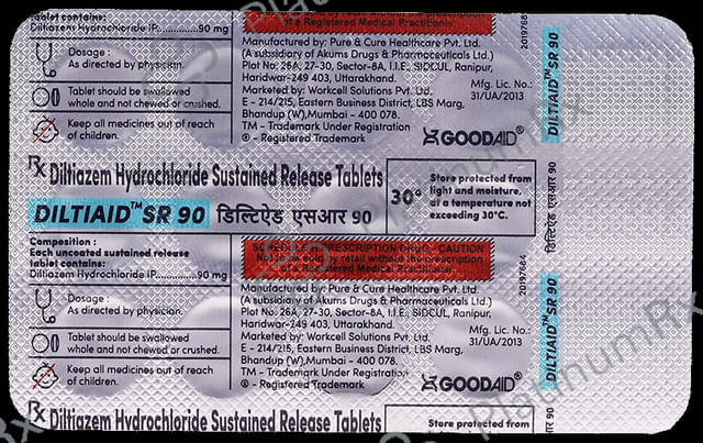 Diltiaid SR 90 Tablet