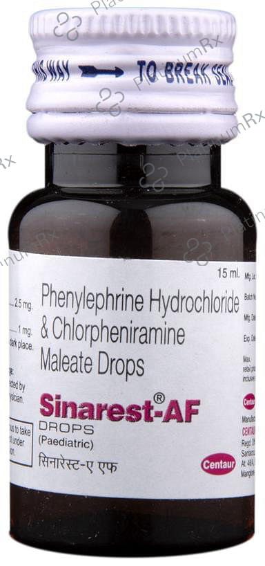 Sinarest AF Paediatric 1/2.5mg Oral Drops 15ml
