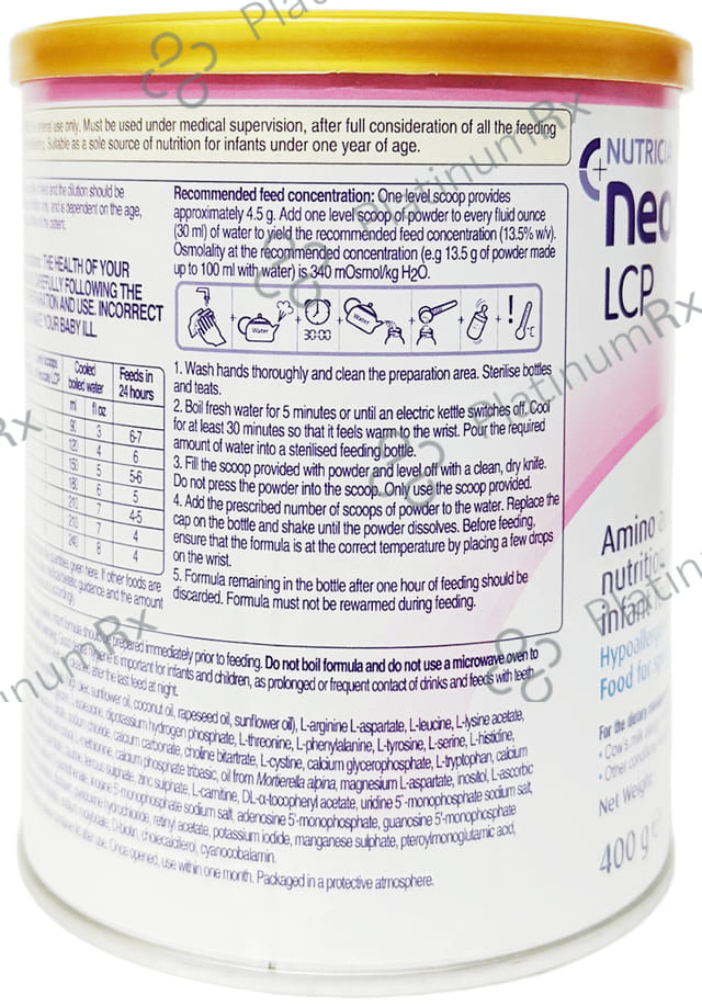 Neocate LCP Infant Formula 0.1mg Powder 400gm