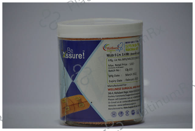 Wellness Surgical Ortho Care Fast Edges Cotton Crepe Bandage 6cm x 4m