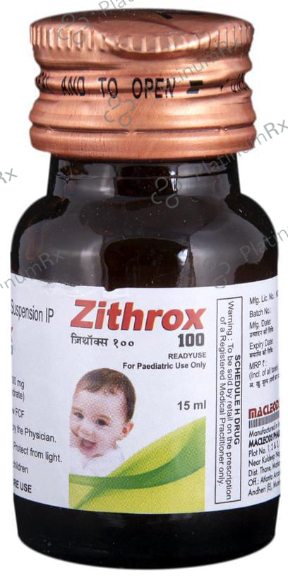 Zithrox 100mg Rediuse Suspension 15ml