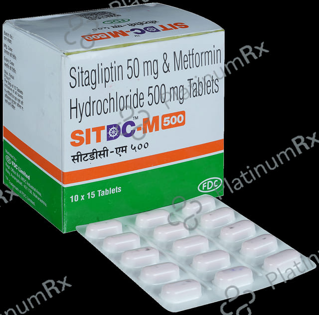 Sit DC M 500/50mg Tablet 15s