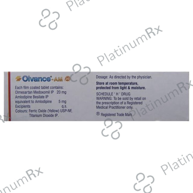 Olvance AM 20 5/20mg Tablet 10s