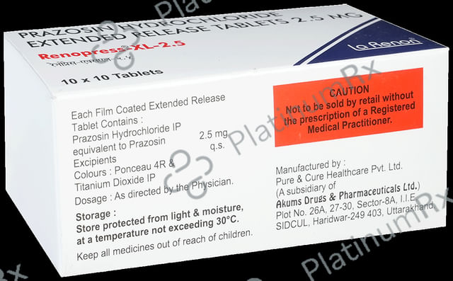 Renopress XL 2.5mg Tablet 10s
