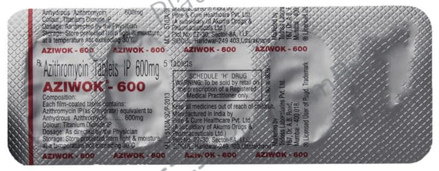 Aziwok 600mg Tablet 5s
