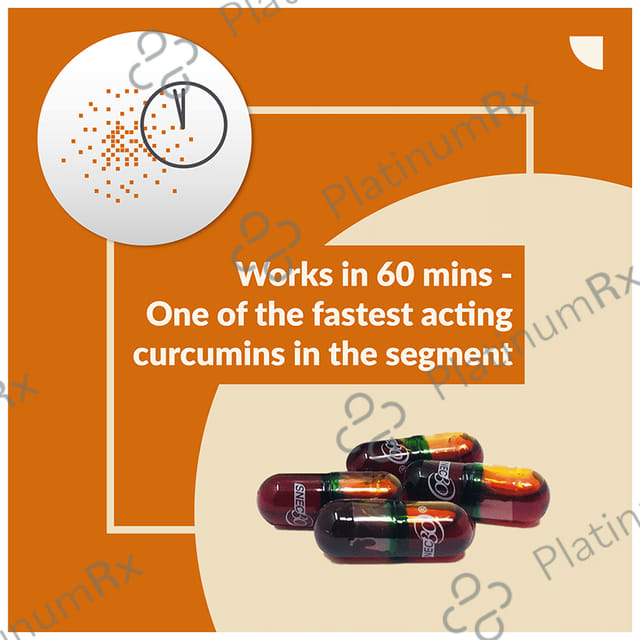 Snec 30 Liquid Turmeric Curcumin Capsule US Patent - Supports Joint, Heart & Brain Health 15 capsules