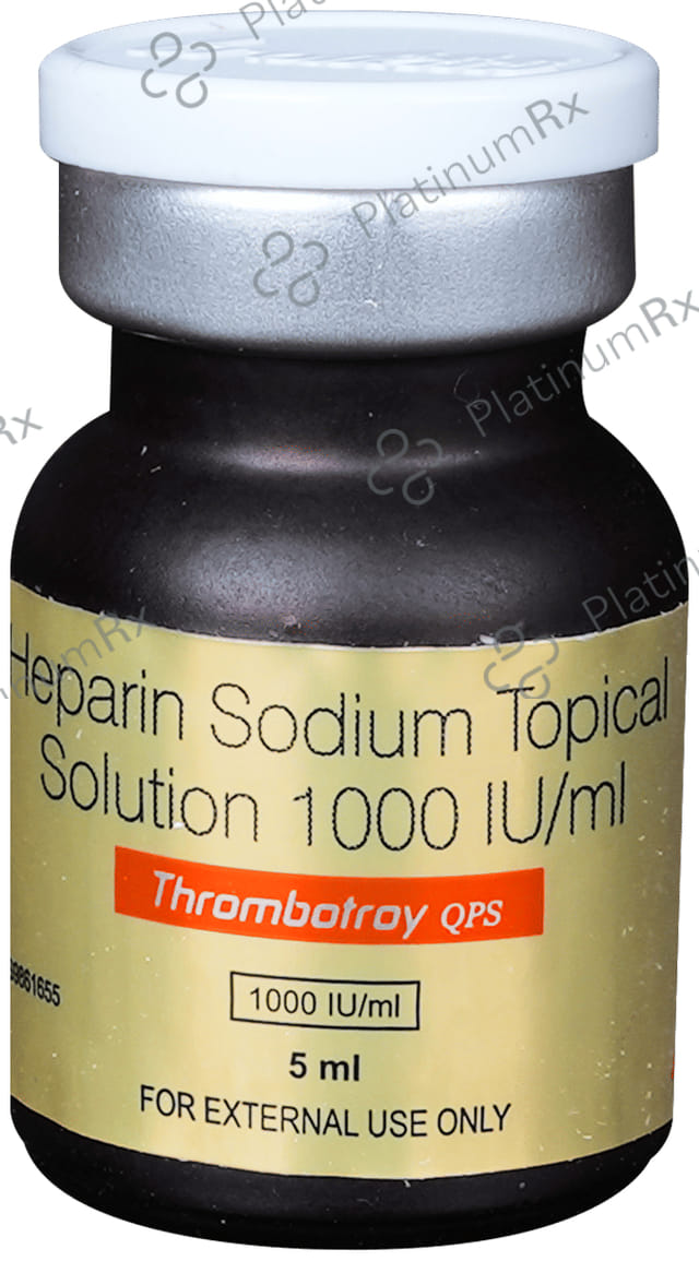 Thrombotroy QPS 1000IU Solution 5ml