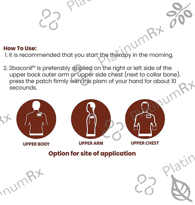 2baconil TTS10 7mg Step 3 Nicotine Transdermal Patch 7s