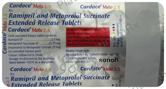 Cardace Meto 25/2.5mg Tablet ER 10s